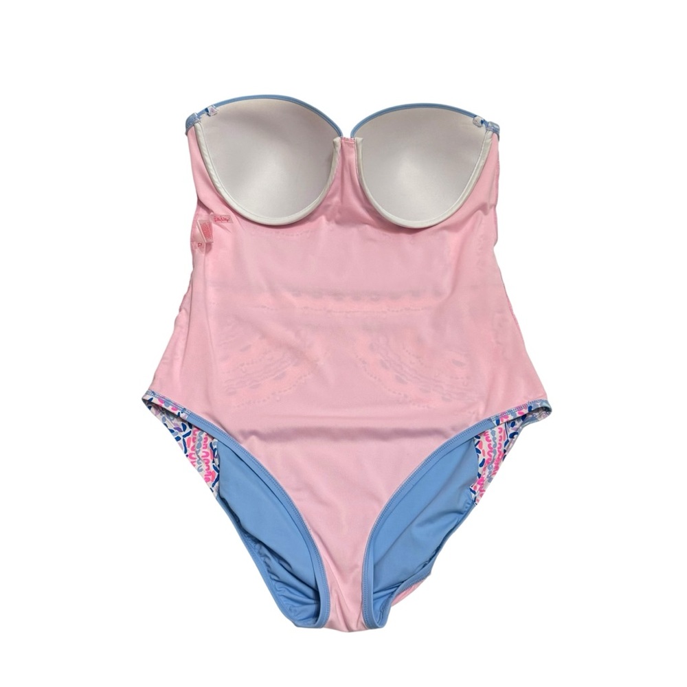 Lilly Pulitzer Athnea One Piece Swimsuit in Multi Seaside Shindig Sz‎ 12 - Picture 7 of 11